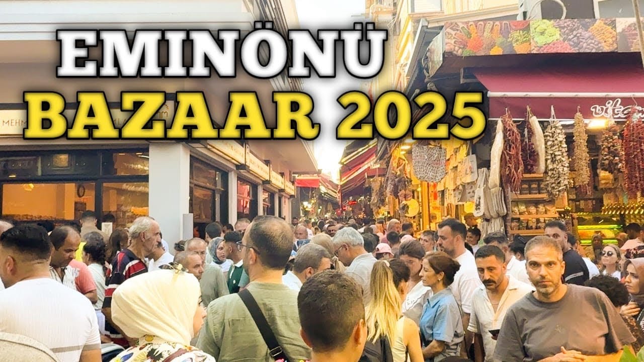 Стамбул Турция 4k HDR | Рынок Эминёню | Самый оживленный рынок Стамбула