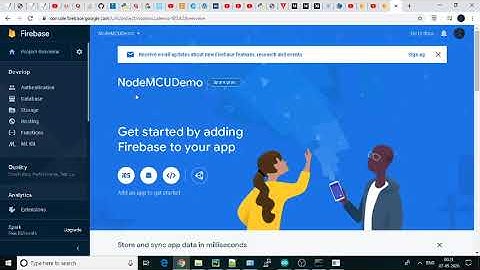 Firebase And ESP8266 part-1 (Fetching data from Firebase database to nodeMCU)