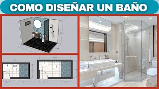 COMO DISEÑAR UN BAÑO PEQUEÑO