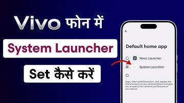 How To Set Default Launcher In Vivo | How To Change Default System Launcher In Vivo