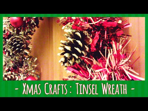 Christmas Crafts: Easy Tinsel Wreath