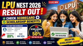 Lpu nest exam 2026 result out check your rank 