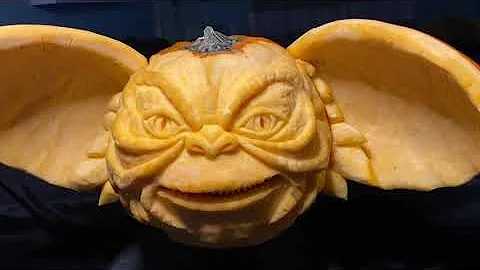 GREMLIN 3D Pumpkin Carving Sculpture by Heather Wi...