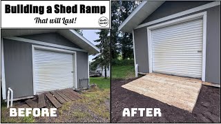 Building a Sturdy Shed Ramp