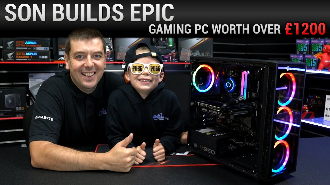 Building an Epic £1200 Gaming PC Build with my 5yr old son - YouTube