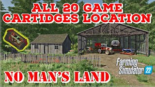 ALL 20 GAME CARTIDGES LOCATION on No Man's Land - Farming Simulator 22 screenshot 3