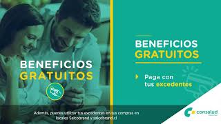 ¡Al ser parte de Consalud, cuentas con beneficios gratuitos!