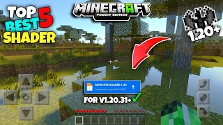 Top 5 Best Shaders For Minecraft Pe 1.20 Render Dragon || Shaders For Mcpe Minecraft Pe/Be