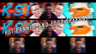 KSI Banner and Logo SpeedArt