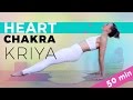 Kundalini Yoga Class: Heart Chakra Opening Sequence (50-min) Breath Of Fire Pranayama Frenzy!