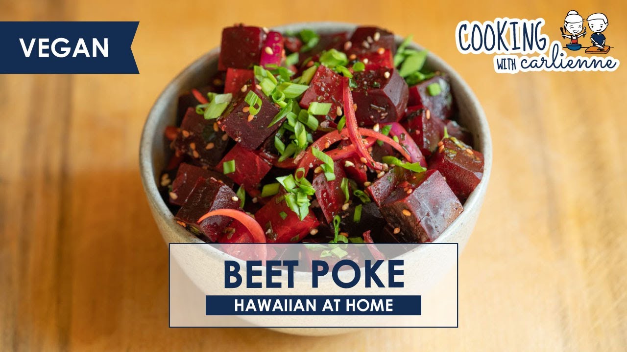 Vegan Poke Recipe with Beets! Hawaiian at Home Healthy Edition YouTube