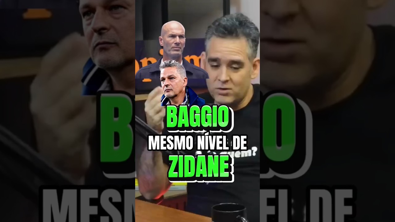 BAGGIO MESMO NÍVEL QUE ZIDANE 