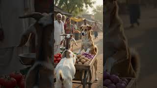 dog hardwork vegetable sell #viral 😞😞