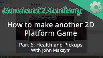 How to make another 2D Platform Game Part 6: Health & Pickups - with John Maksym