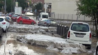 Tormenta De Granizo En Entre Ríos y Uruguay Causa Inundaciones Y Voladuras De Techos