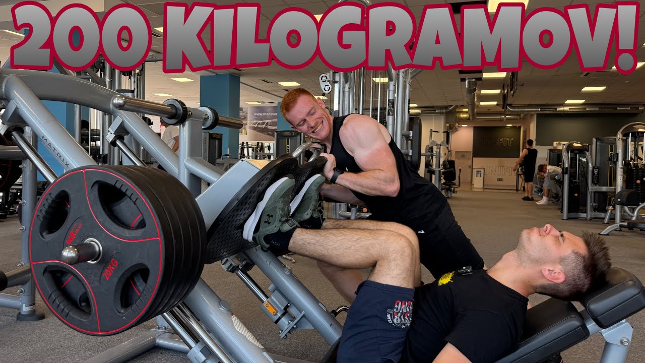 Z JERRYEM IN TAMLIJEM SMO DELALI NOGE V FITNESU! (UNIFIT MARIBOR) [SLO]