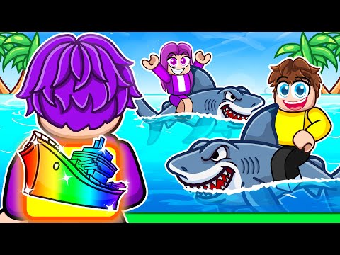I Pretended To Be A Noob In Roblox Sharkbite, Then Used A 100,000 Boat!