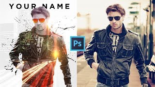 Photoshop Portrait Poster Effects Tutorial |Double Exposure Method | Photo Editing screenshot 5