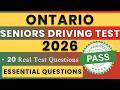 Ontario Seniors Driving Test 2026 20 Essential Questions Every Driver Should Know Ontario Seniors Driving Test 2026 20 Essential Questions Every Driver Should Know