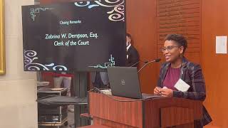 Closing Remarks | Multi-Door Mediator Appreciation Event 2022 | DC Superior Court