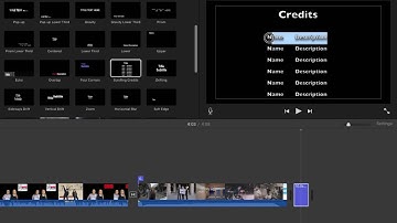 Scrolling Credits in iMovie