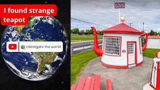 I found the biggest strange teapot🫖 on Google Earth🌍😱 | #viral