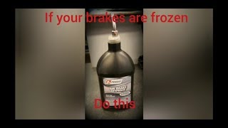 If your air brakes are frozen do this.