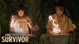 Survivor 47 Fire Making Showdown | Survivor 47 Finale