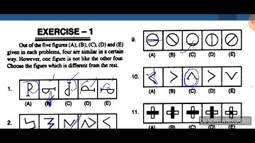 RRB NTPC ASM Physcho test ( odd figure test part 1)+ pdf