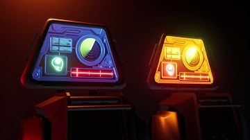 SCI-FI Animated Shader in Unreal 4 example