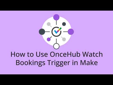 How to Use OnceHub Watch Bookings Trigger in Make