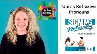 Signing Naturally Plus! Unit 1: Reflexive Pronouns Vocabulary