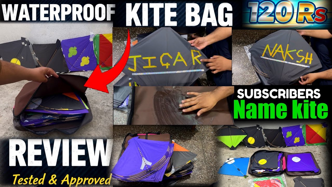 120/- water-proof kite bag for tournament quality patang and kite collection , kite festival nagpur 