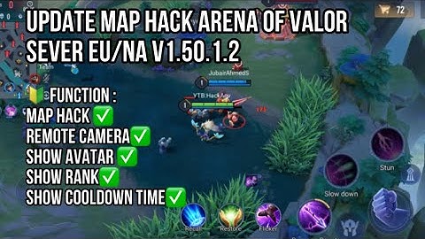 UPDATE MAP HACK ARENA OF VALOR SEVER EU / NA V1.50.1.2 ANTIBAN 100%.