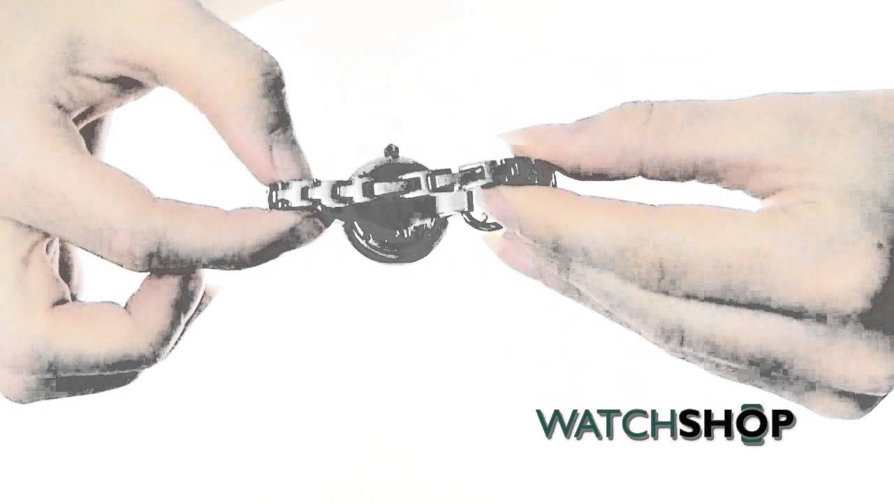 Emporio Armani Ladies' Gianni T-Bar Watch(AR1772) - YouTube