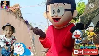 Badut nobita doraemon joget | goyang seru