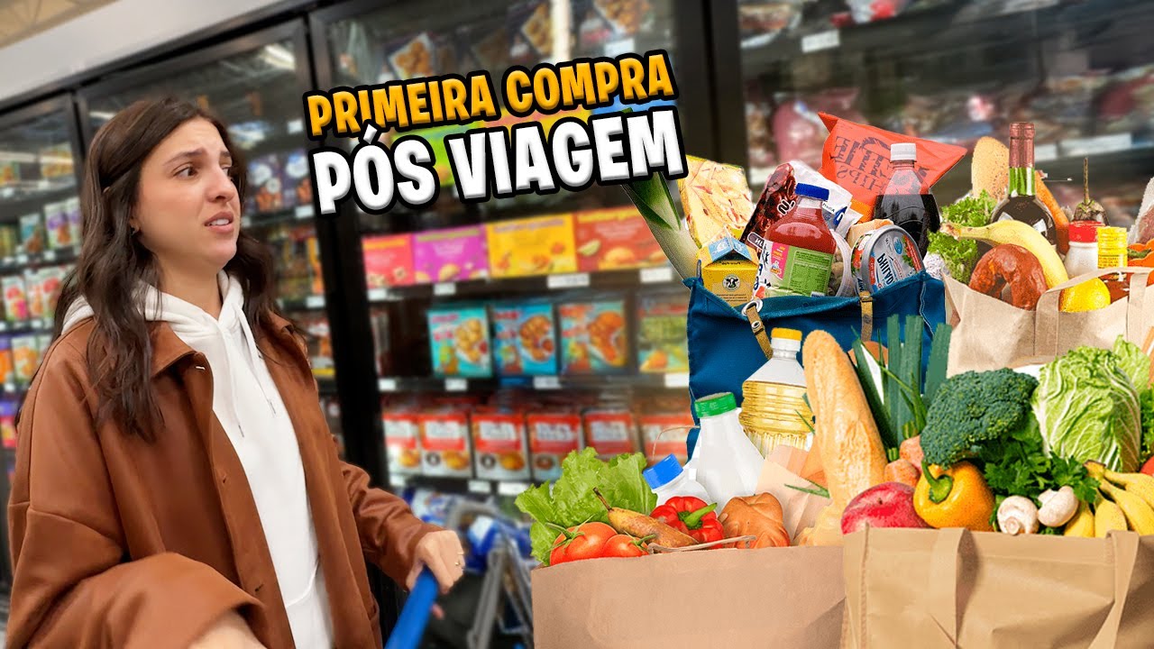 Primeira compra de mercado depois de uma viagem de 30 dias pro Brasil
