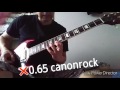 CANON ROCK サピ 0.65倍スピード。  Greco SG で弾いてみた。