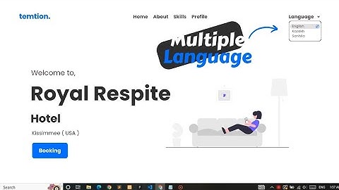How to create multi language website in HTML CSS JavaScript || Multi language website