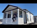 RAISED SIDEWALLS for TALL CEILINGS in this ADORABLE TINY HOME