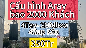 Giới thiệu bộ Aray ST audio cực chất , không gian đánh lên đến 2000 khách