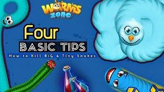 Four Basic Tips about WormZone.io pro player - How to kill Big Snakes screenshot 1