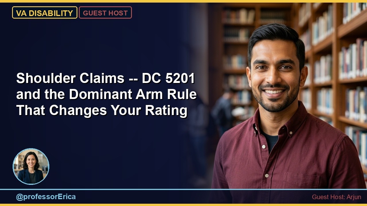 VA Disability: Shoulder Claims — Rotator Cuff and the Dominant Arm Rule
