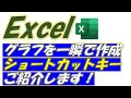 Excel(エクセル)グラフを一瞬で作成できるショートカットキーをご紹介します!
