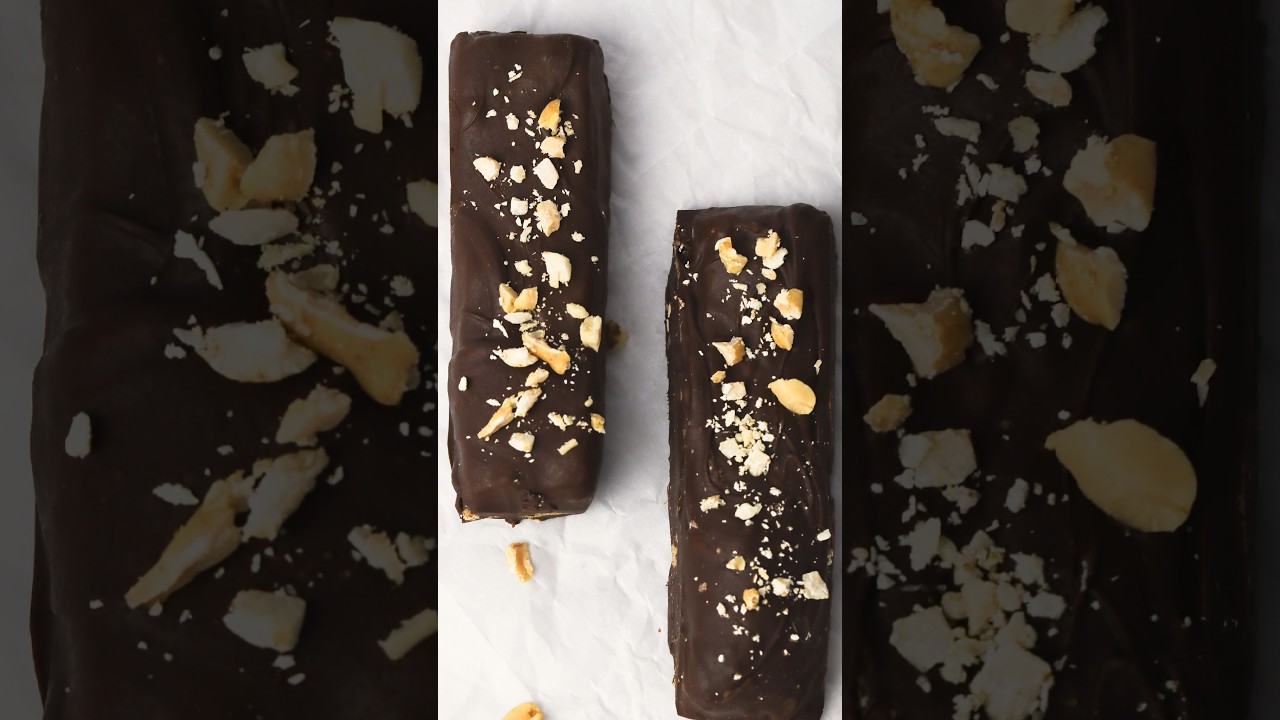 Happy Peanut Butter Lover's Day! | Homemade Chocolate Peanut Butter Candy Bars | 