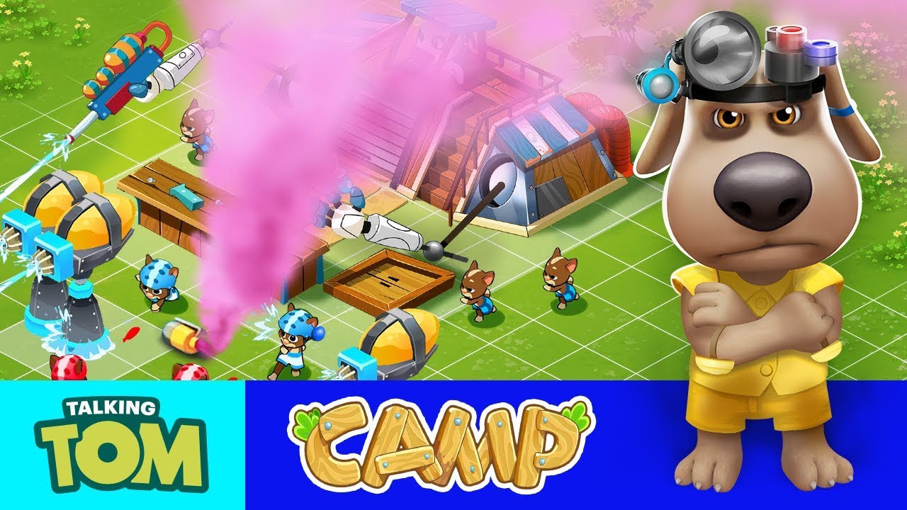 Говорящий том водная битва. Talking Tom Camp. Talking Tom Camp Хэнк. Talking Tom Camp выбор.