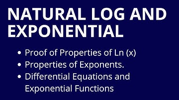 Advanced Calculus I, Part 26, Logarithms, Exponential Functions and their Properties