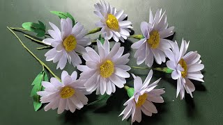 How to Make Daisy Flower From Colour Paper| Paper Craft| Home Decor