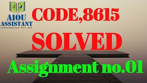 Aiou solved Assignment autumn 2020 || BED solved Assignment Autumn 2020