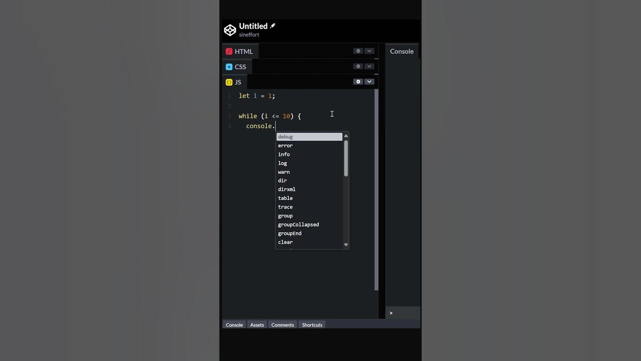 Javascript while loops counting 1 to 10 the easy and friendly way 